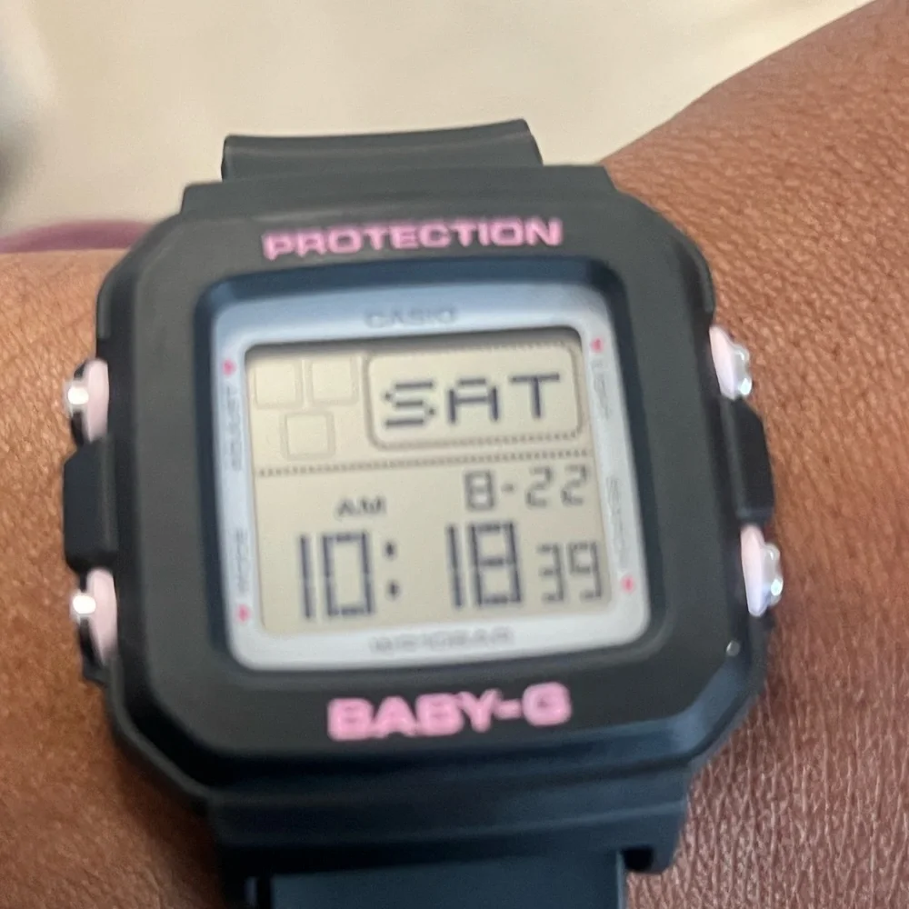 Casio Baby-G Black with Pink Accents Digital Watch
